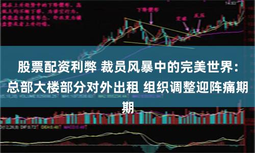 股票配资利弊 裁员风暴中的完美世界：总部大楼部分对外出租 组织调整迎阵痛期